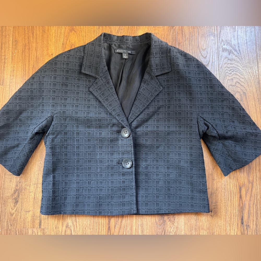 Lafayette 148 New York Black Blazer Size 6